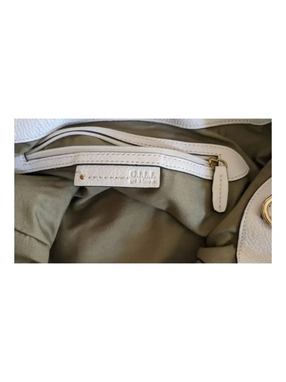 Gili White Leather Large Tassel Crossbody bag EUC